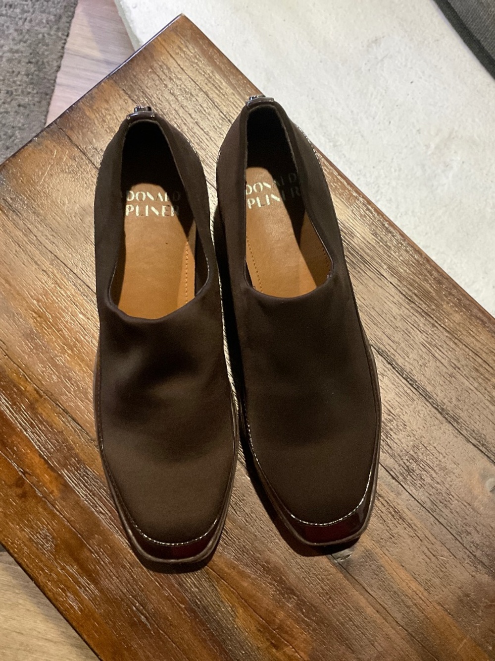 Donald Pliner Wilson Dark Brown shoes size 8.5 - Picture 3 of 8